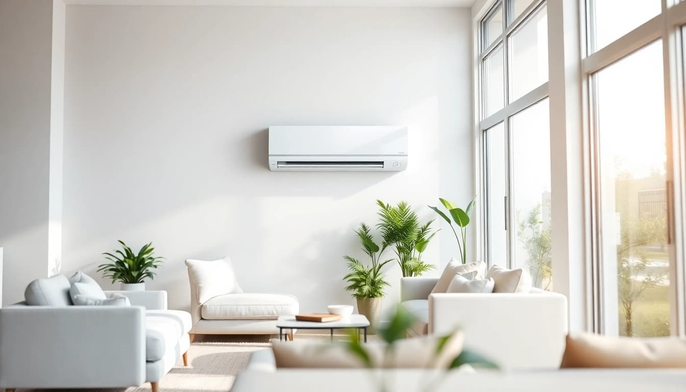 Install a Mitsubishi mini split AC system for efficient and stylish home cooling.