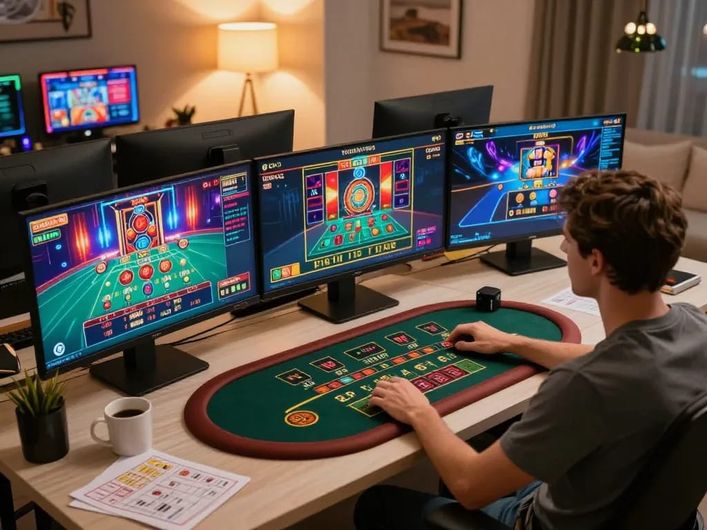 Engaging player optimizing strategies on TG88 online casino platform with multiple gaming interfaces