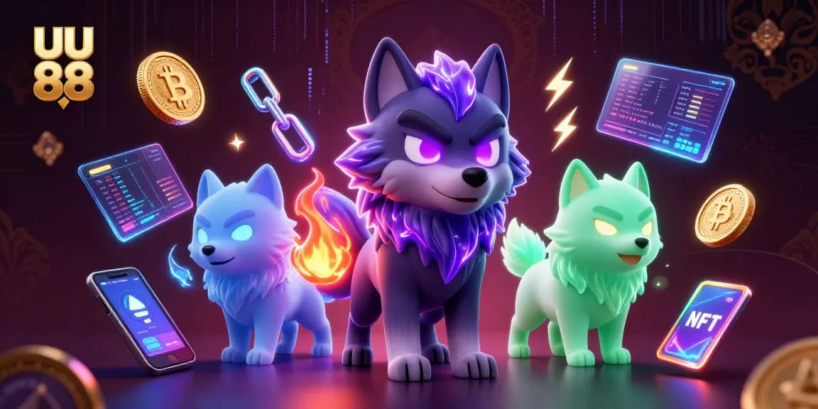 Experience exciting gaming action with uu 88's shadow wolf pack leader in a vibrant 3D scene.