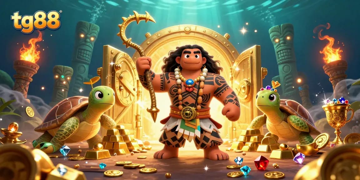 Experience thrilling gaming at tg88 with vibrant characters, treasure elements, and dynamic casino action.