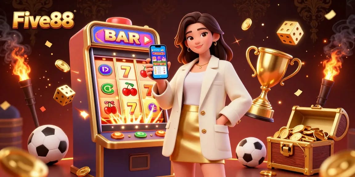 Experience thrilling sports betting with Five88, featuring dynamic slots and engaging visuals.