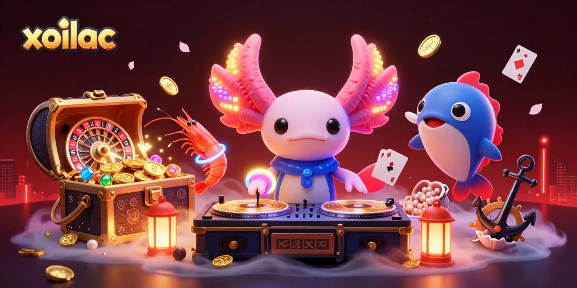 Xoilac brings thrilling casino vibes with vibrant gaming elements and lively underwater scenes.