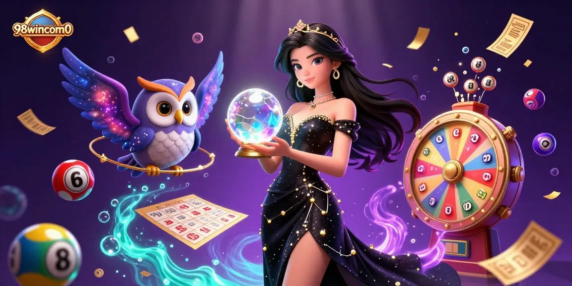 Experience winning moments at 98wincom0 with a vibrant and dynamic casino illustration full of excitement.