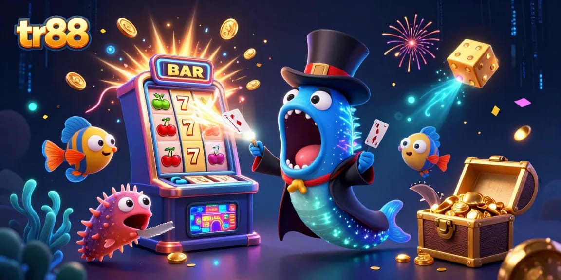 tr88 immerses players in a magical casino world with vibrant elements and enchanting characters.