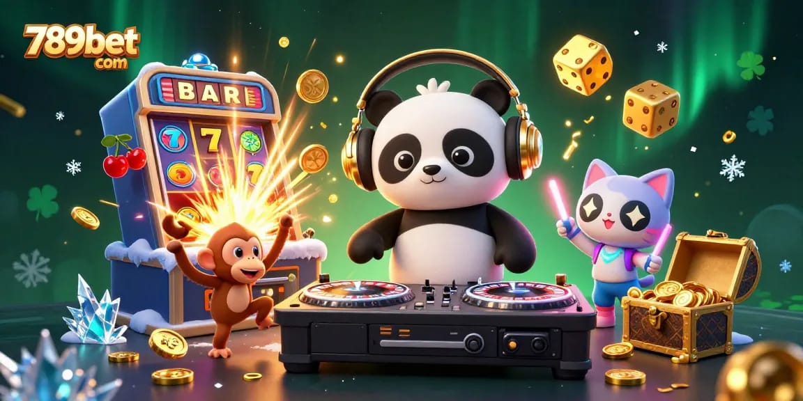 Experience the excitement of 789bet com with animated characters enjoying casino games in a vibrant atmosphere.