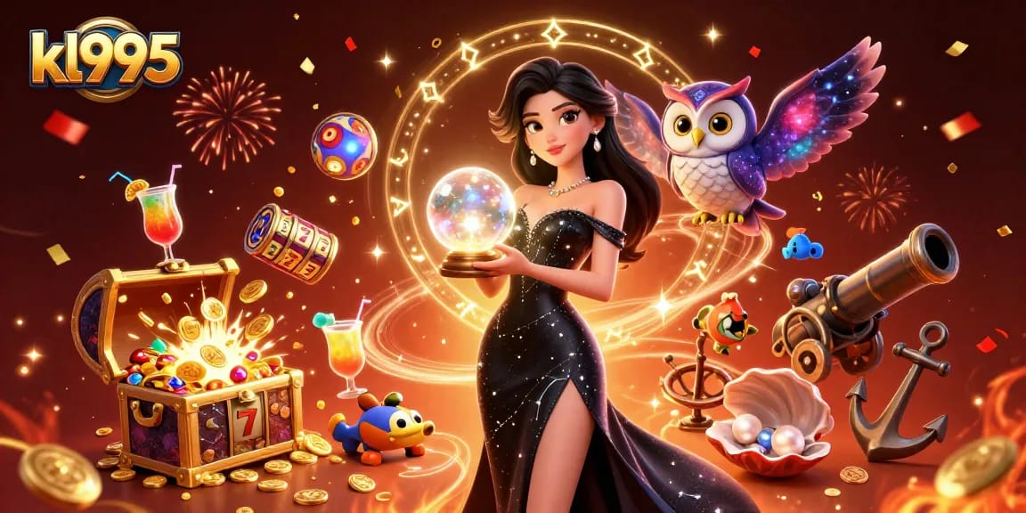 Experience the excitement at kl995 with stunning casino elements and vibrant visuals!