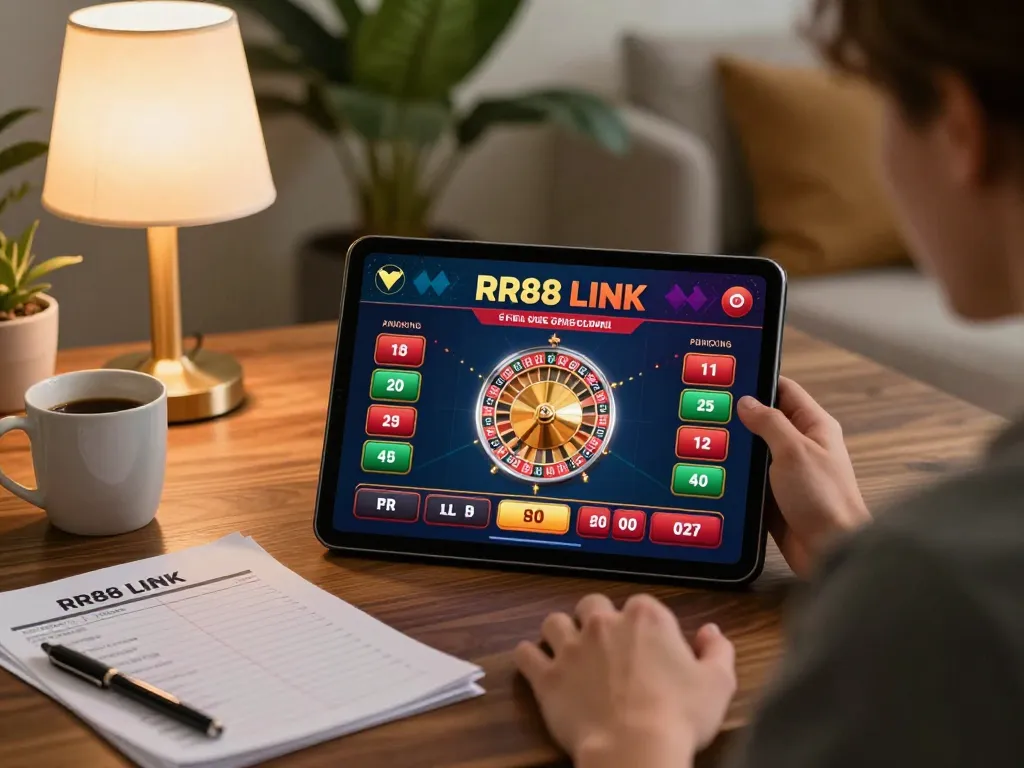 Engaging in online gaming at home using RR88 LINK for a thrilling experience with roulette
