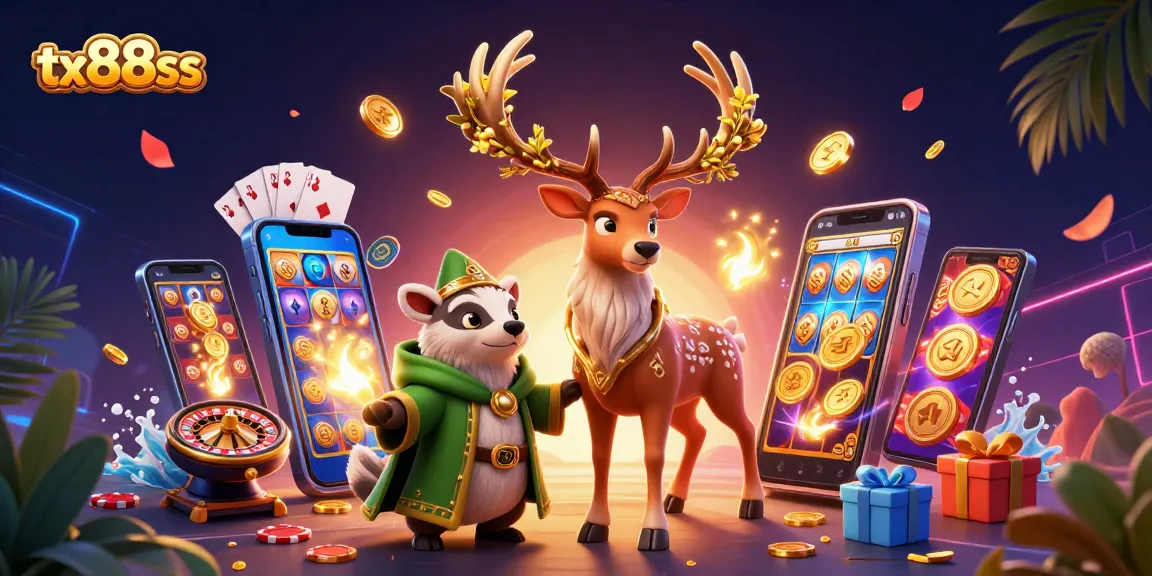 Experience thrilling gameplay at tx88ss with 3D fantasy characters amid dynamic casino elements.