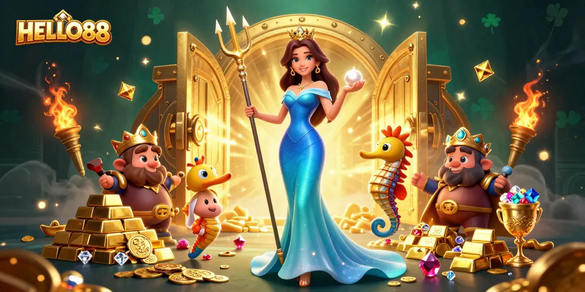 Play exciting games at HELLO88 while exploring treasures in a dazzling underwater casino