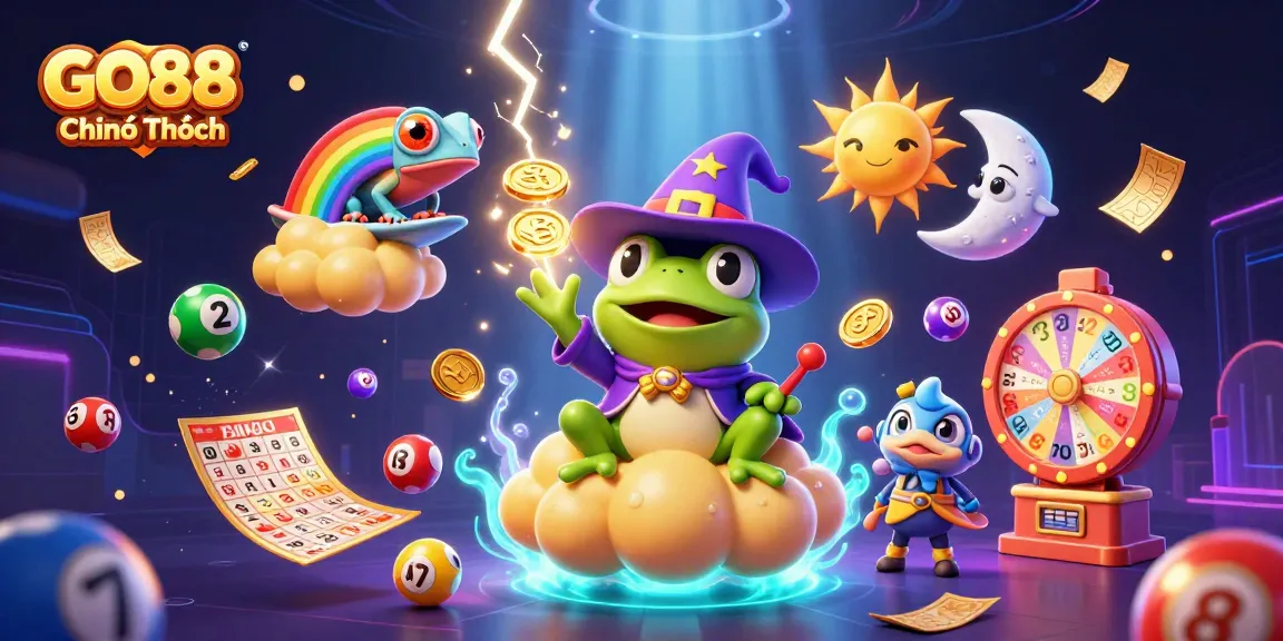 Participate in exciting gameplay at GO88 Chính Thức with fun colorful animations and vibrant game elements.