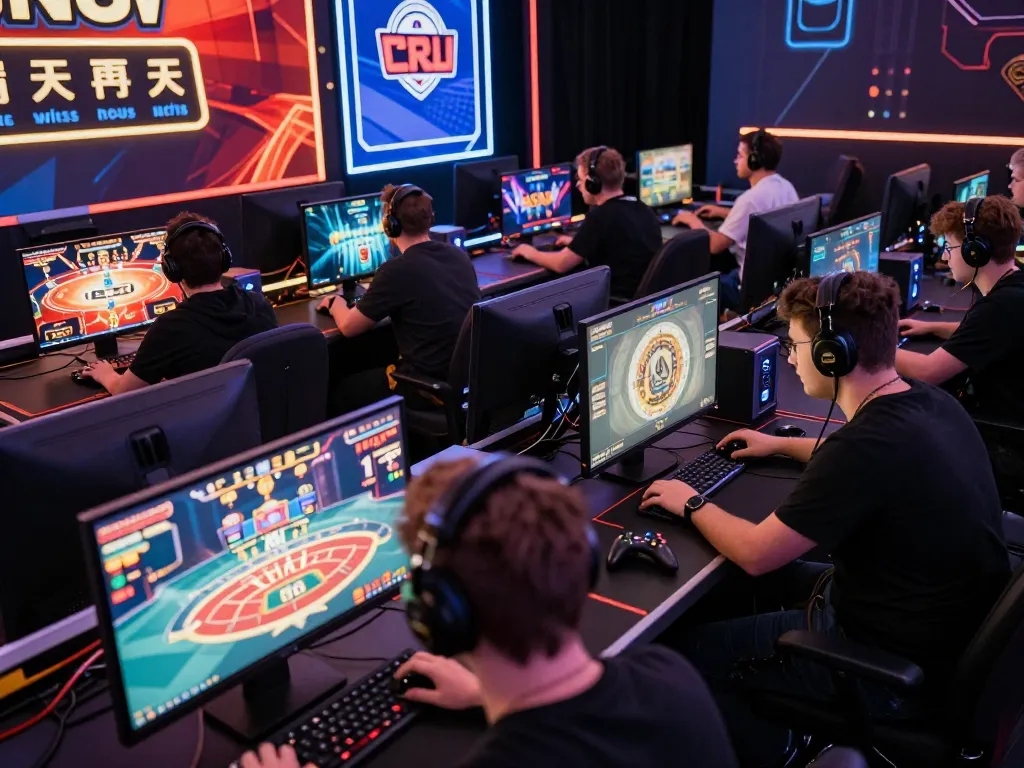 vin88 players strategically betting during an intense online tournament, showcasing a competitive gaming environment