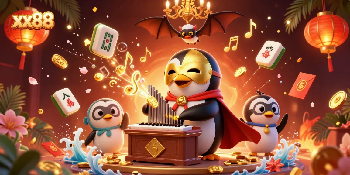 Experience exhilarating cockfighting action with xx88's vibrant 3D casino illustration showcasing engaging elements.