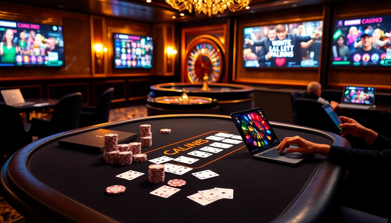 Experience thrilling action at เว็บ soibet with vibrant casino tables, colorful chips, and excited players.
