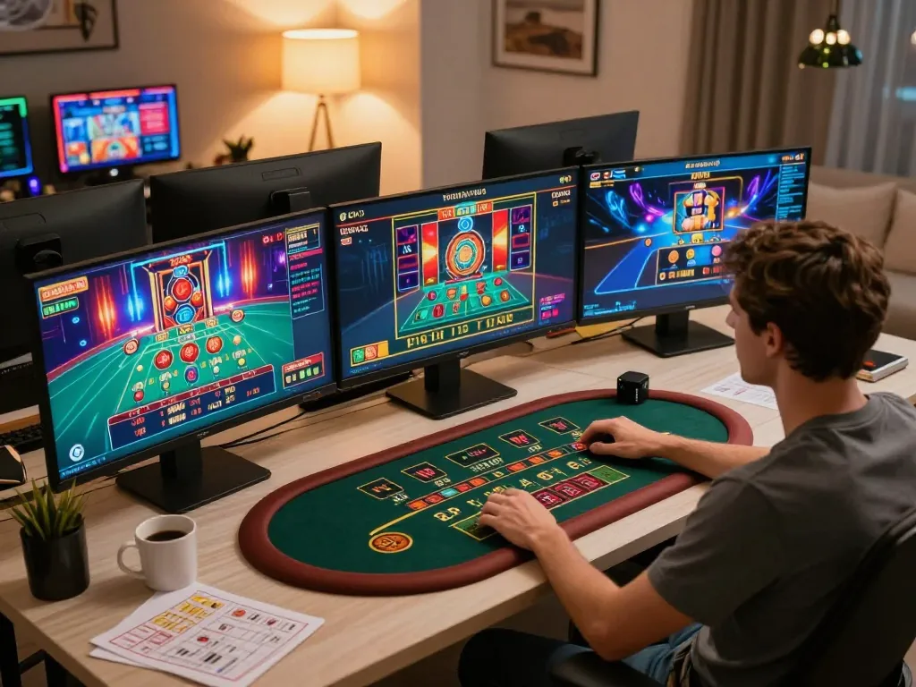 Engaging player optimizing strategies on TG88 online casino platform with multiple gaming interfaces
