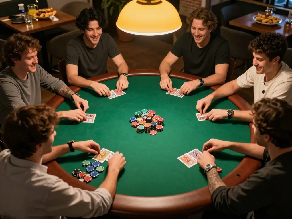 Login Dabet to join the exciting poker night with friends around the table.