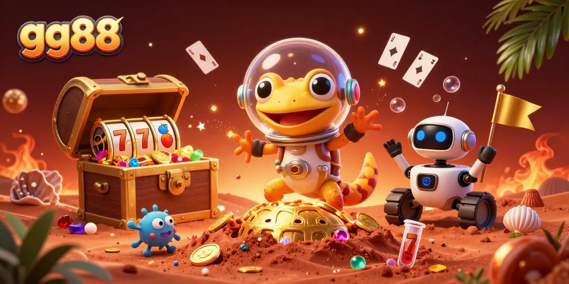 Experience thrilling gaming action with gg88 in a vibrant 3D casino scene showcasing wins and excitement.