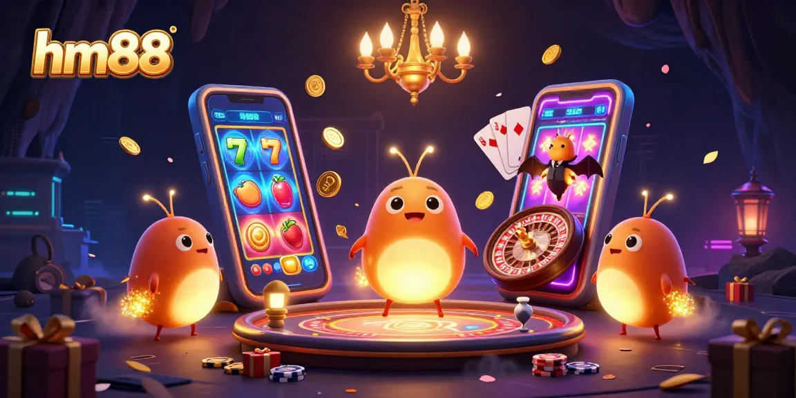 Engage with the vibrant hm88 casino adventure featuring animated glowworms and exciting games.