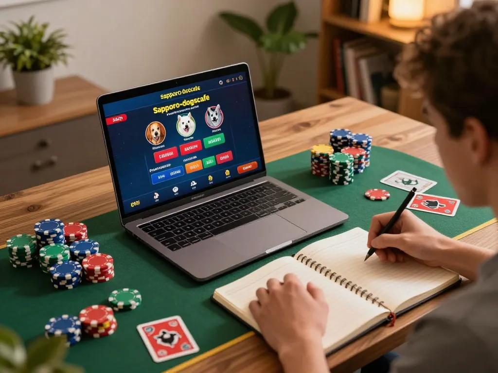 Engaging online gaming session featuring sapporo-dogscafe casino interface with players analyzing strategies.