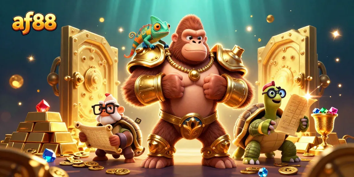 Experience the thrill of winning with af88's vibrant illustration of dynamic casino action and rich rewards.