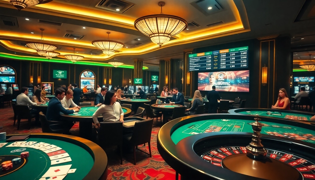 Experience the excitement of gambling at ku88m.com with vibrant casino visuals.