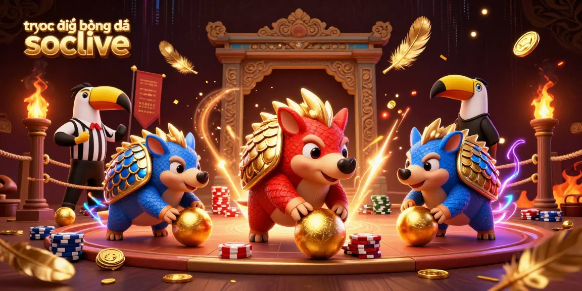 Experience exciting trực tiếp bóng đá socolive action while rival pangolins groove through poker chips and golden coins.