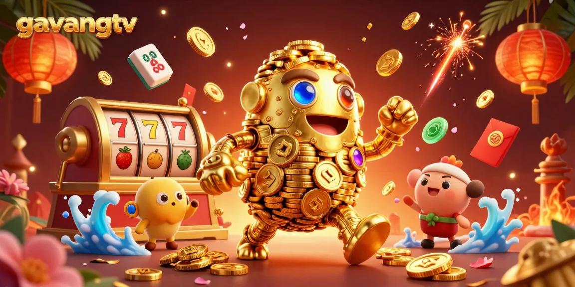 Engage with the exciting world of gavangtv's slot gaming adventures, featuring immersive 3D characters.